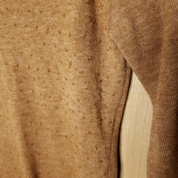 Banana Republic Womens Brown Wool Blend Embellished Sweater Small - Picture 3 of 7